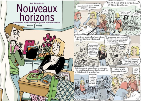 Neuland/Nouveaux horizons - volantini con informazioni sul fumetto (tedesco e francese)